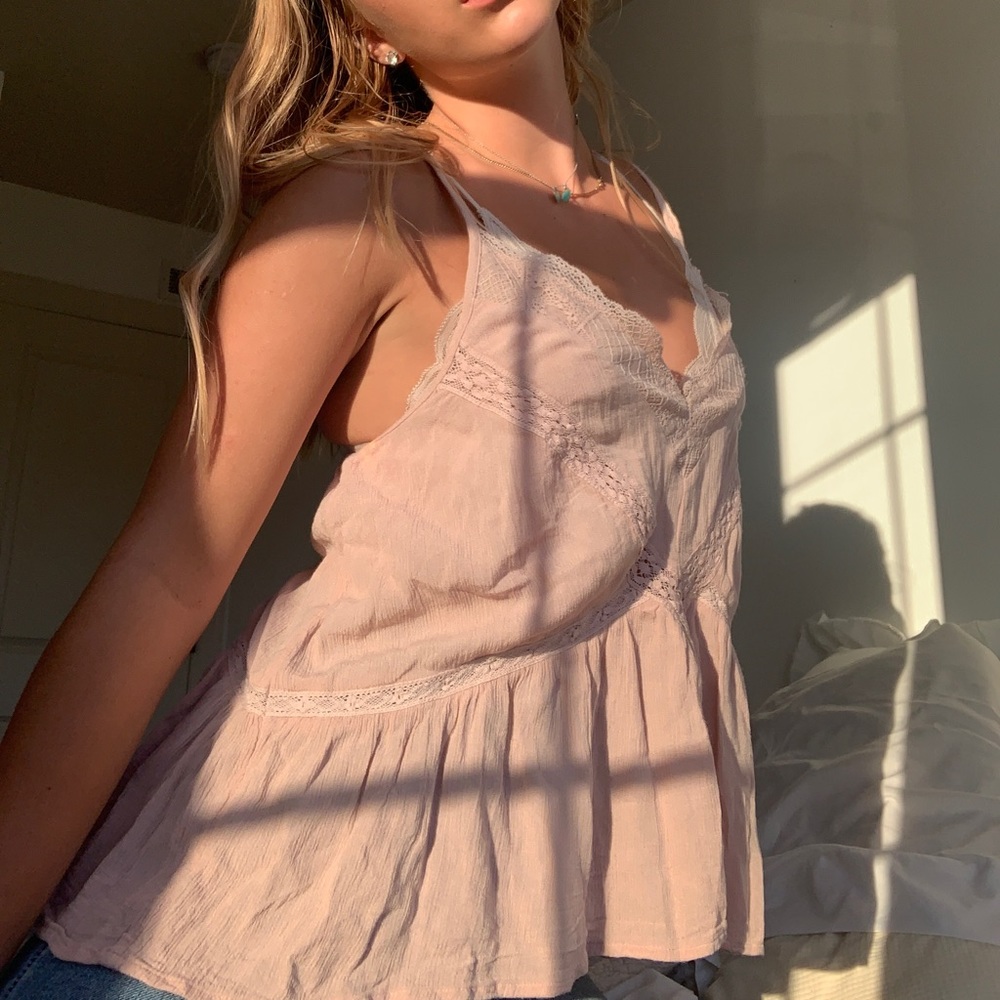 Light pink top
